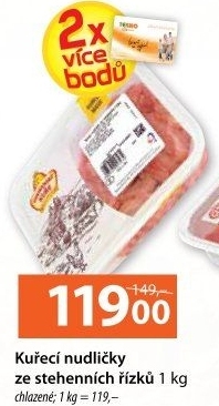 Kuřecí nudličky ze stehenního řízku Vodňanské kuře