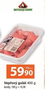 Maso na guláš vepřové Kostelecké uzeniny
