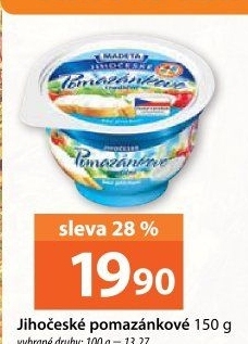 Tradiční pomazánkové Jihočeské Madeta