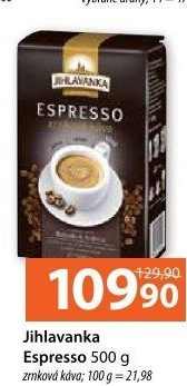 Zrnková káva Jihlavanka Espresso