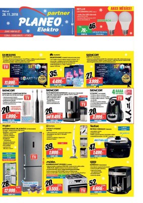 akční leták Planeo Elektro 28.11.2018-4.12.2018