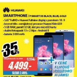 Huawei P Smart + Flip pouzdro Black SADA