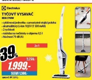 EERC70IW TYČOVÝ VYSAVAČ 2v1ELECTROLUX