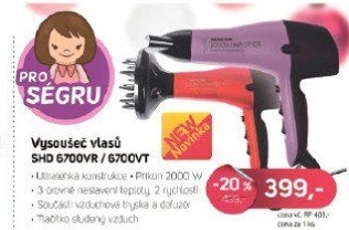 SHD 6700VT vysoušeč vlasůSENCOR
