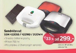 SSM 3120WH SendvičovačSENCOR