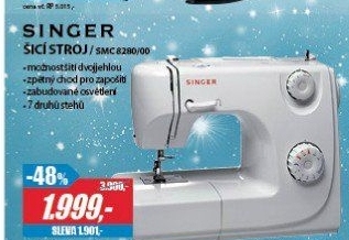 SMC 8280/00 ŠICÍ STROJSINGER