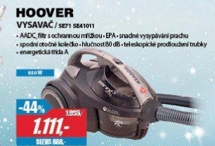SE71 SE41011 VYSAVAČ BEZSÁČKOVÝHOOVER