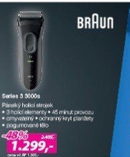 SERIES 3 3000s HOLICÍ STROJEK BRAUN