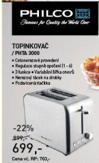 PHTA 3000 TOPINKOVAČPHILCO
