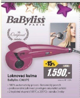 C903PE Loknovací kulma růžová BaByliss