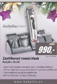 E826E Zastřihovač vousů/vlasů BaByliss