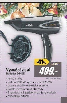 D342E Vysoušeč vlasůBaByliss
