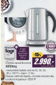 SKE825 + káva