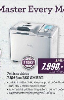 BBM800BSS SMART Domácí pekárna SAGE