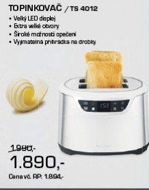 TS 4012 TopinkovačCATLER