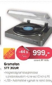 STT 312UR GRAMOFON s USBSENCOR