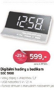 SDC 5100 HODINY S BUDÍKEMSENCOR