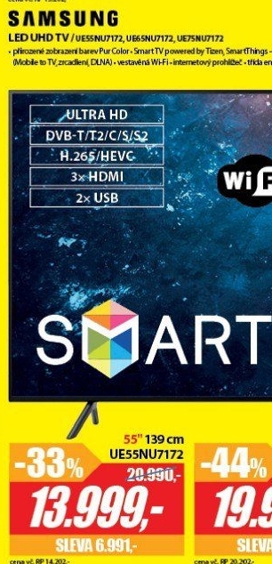 UE55NU7172 LED ULTRA HD LCD TV SAMSUNG