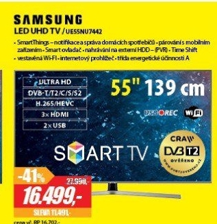 UE55NU7442 LED ULTRA HD LCD TV SAMSUNG