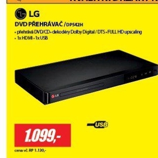 DP542HDVD PŘEHRÁVAČLG