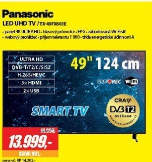 TX 49FX603E LED ULTRA HD TVPANASONIC