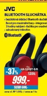 HA-S30BT B UZAVŘ.BLUETOOTH SLUCHÁTKA JVC