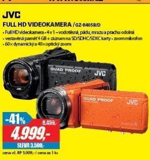 GZ-R405B FULL HD VODOTĚSNÁ KAMERAJVC