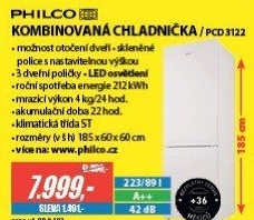 PCD 3122 komb.chladničkaPHILCO