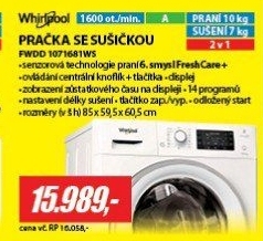 FWDD 1071681WS EU PRAČ. SE SUŠ WHIRLPOOL