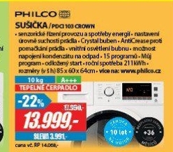 PDCI 103 Crown SUŠIČKA PRÁDLAPHILCO