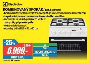 EKK 54950OW SPORÁK KOMBI. ELECTROLUX