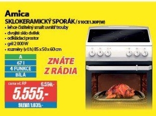 510CE1.30P(W) SPORÁK SKLOKERAMICKÝ AMICA