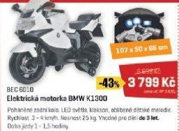 BEC 6010 El. moto BMW K1300 BUDDY TOYS