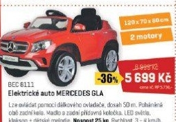 BEC 8111 El.auto Mercedes GLA BUDDY TOYS