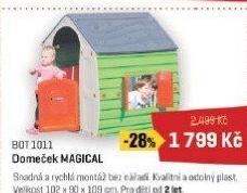 BOT 1011 Domeček MAGICAL šed. BUDDY TOYS