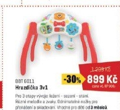 BBT 6011 Hrazdička 3 v 1 BUDDY TOYS