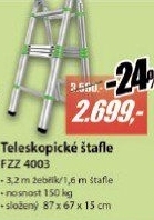 FZZ 4003 žebřik-štafle 3,2 m FIELDMANN