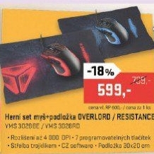YMS 3028BE OVERLORD myš herní YENKEE