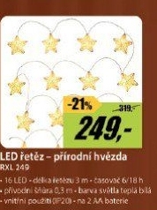 RXL 249 přírodní hvězda 16x WW TM RETLUX