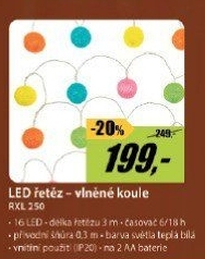 RXL 250 vlněné koule 16x CW TMRETLUX