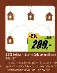 RXL 267 domeček, sníh, 10x WW TM RETLUX