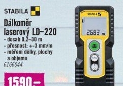 Laserový dálkoměr Stabila LD-220