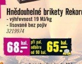 Brikety uhelné Rekord