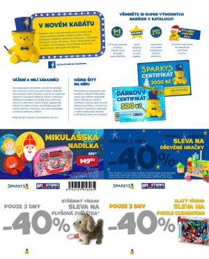 akční leták Sparkys 1.11.2018-31.12.2018