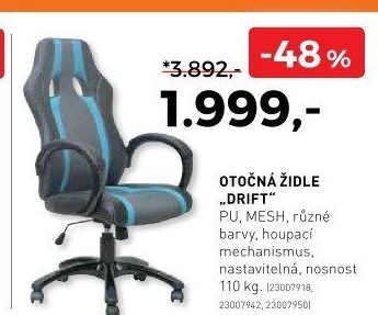 Otočná židle Drift