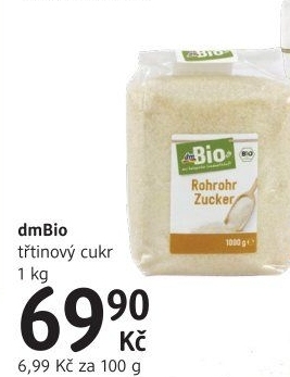 Třtinový cukr dm bio