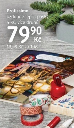 Ozdobné lepicí pásky Profissomo