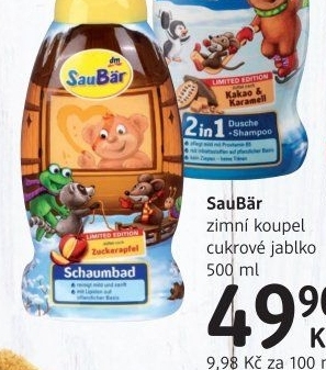 Pěna do koupele dětská SauBär