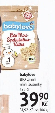 Dětské mini sušenky Babylove