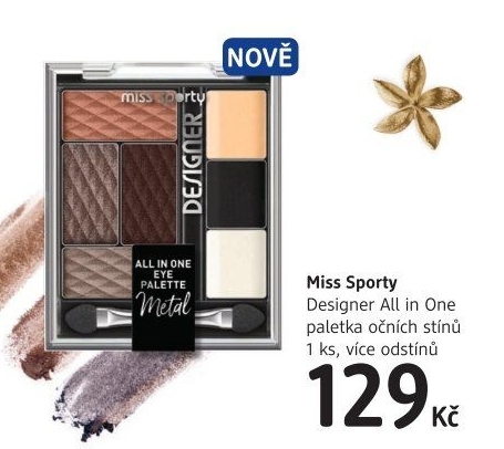 Oční stíny paleta Designer All in One Miss Sporty